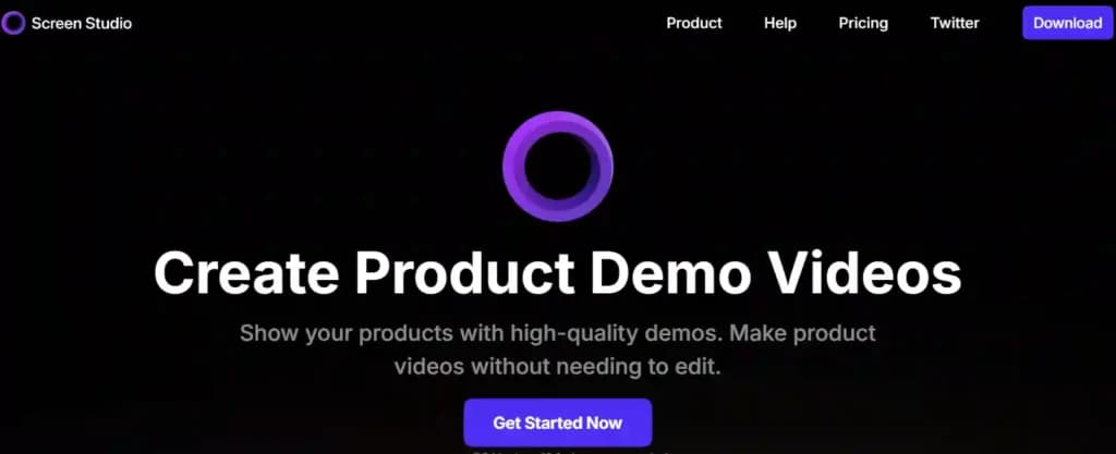 A laptop screen displays a polished product demo interface with a 3D smartphone mockup, animated text overlays, and…