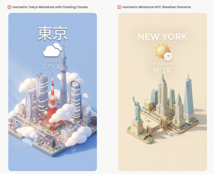 A sleek digital interface displays curated AI art prompts, with a glowing collection of text snippets and vibrant…