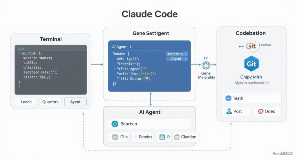 A developer's terminal showing code editor with system prompt logic, tool definitions, and file references…