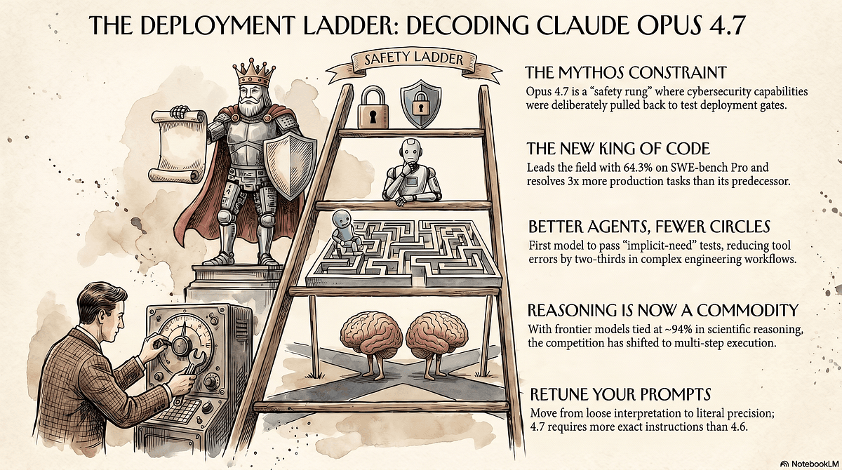 Anthropic Opus 4.7: 87.6% SWE-Bench, Constrained Cyber Capabilities