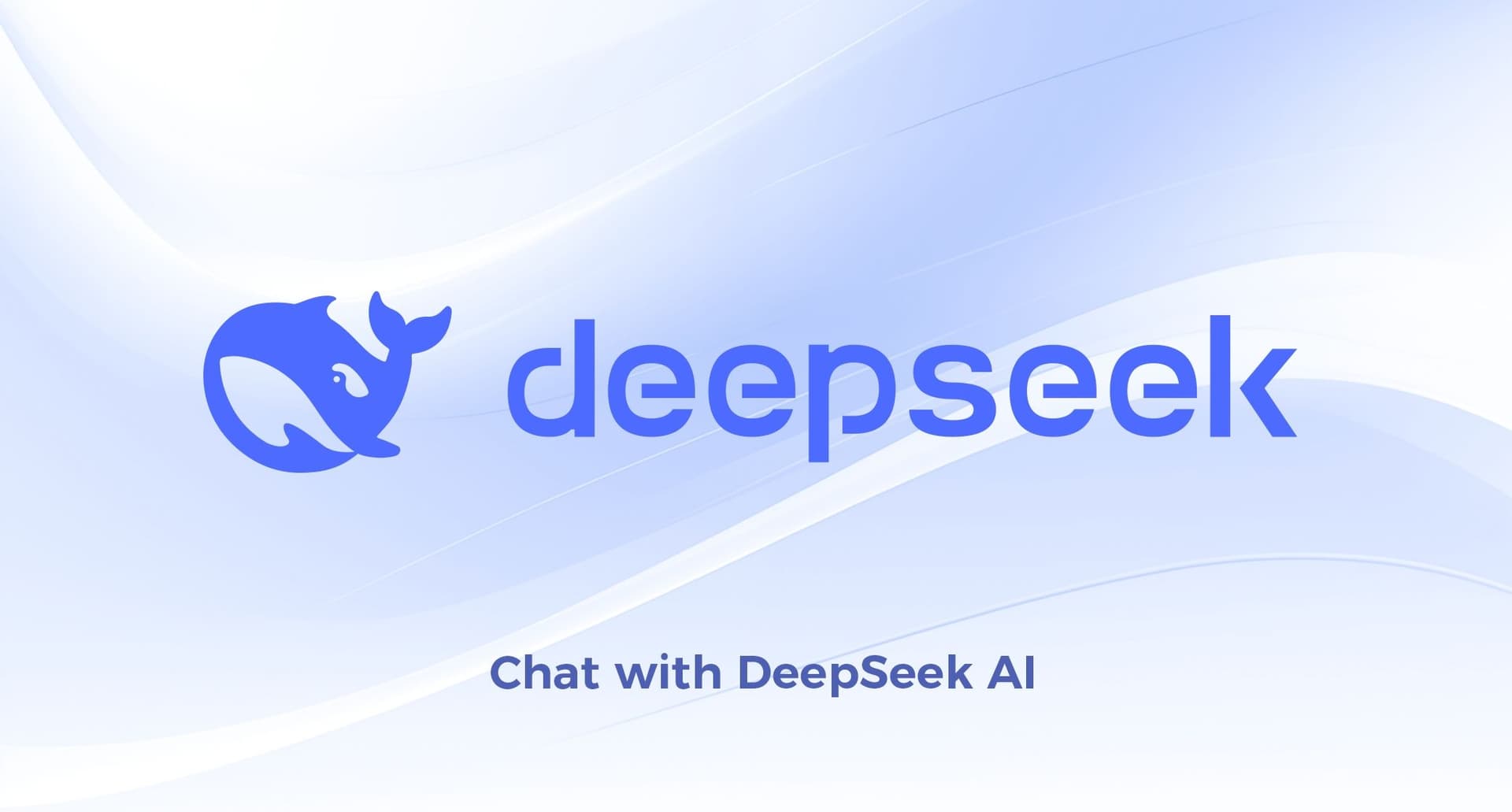 Chinese AI lab DeepSeek's logo on a dark background, symbolizing its $6.9B funding round and $48-55B valuation…