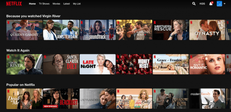 A person using a laptop with NotebookLM open, comparing movie recommendations on a Netflix interface showing film…