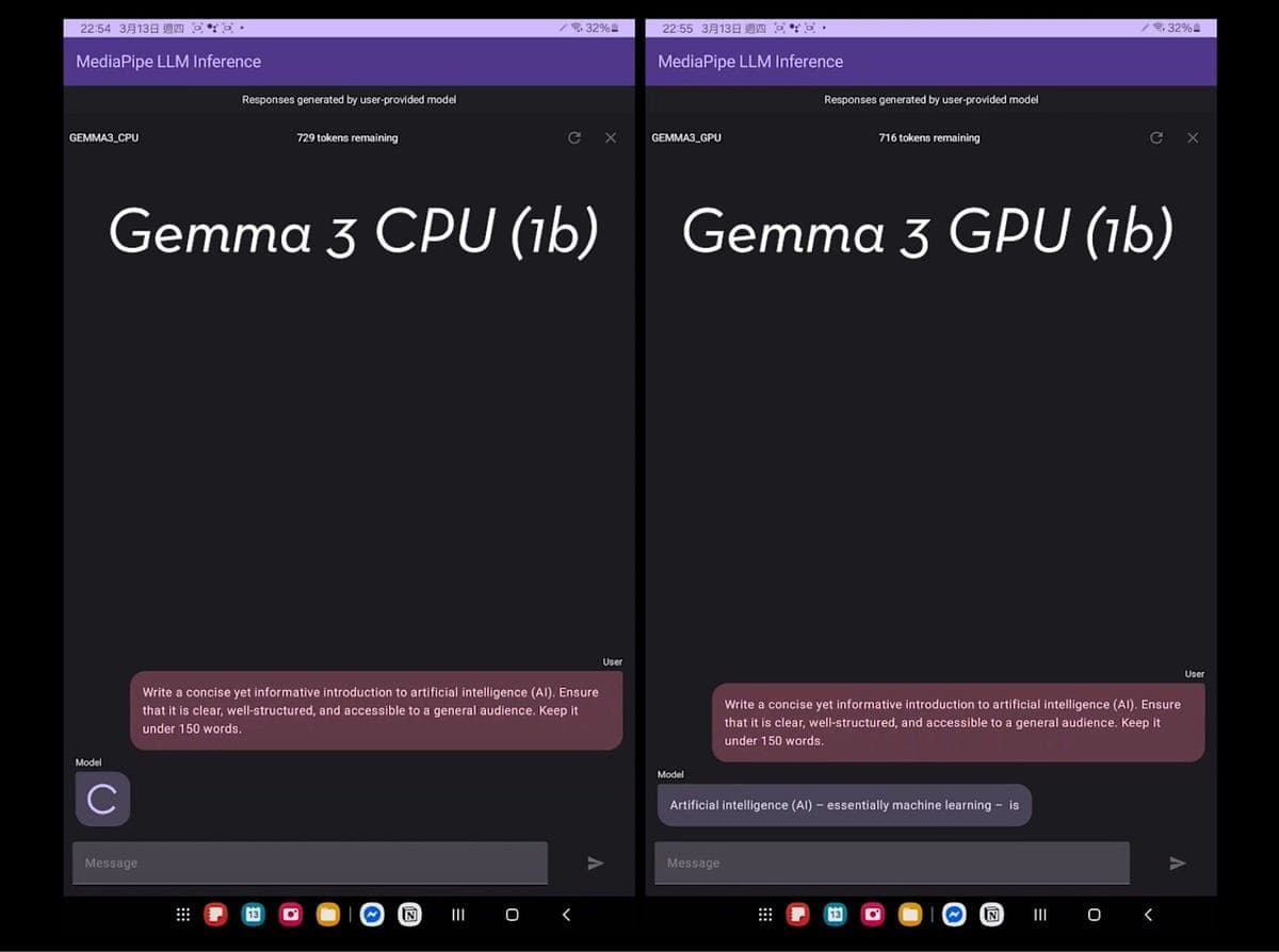 A 16GB MacBook Air on a desk displays a terminal window running Gemma 4 inference, with TurboQuant compression…