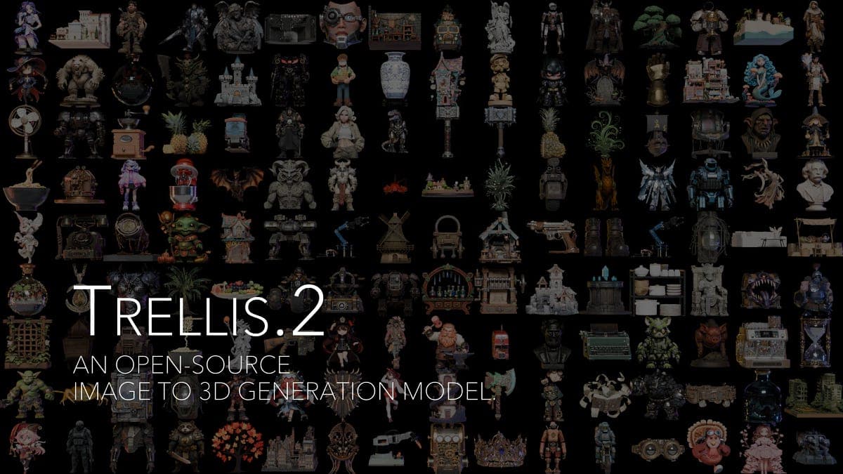 Microsoft's TRELLIS.2: 4B Model Turns Images to 3D in 3 Seconds