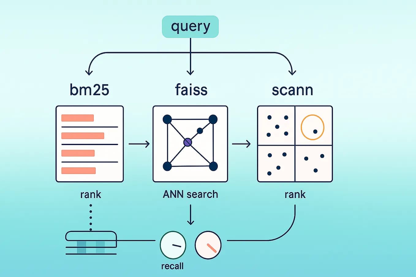 Diagram of BM25-V retrieval pipeline: query image processed through Sparse Auto-Encoder and BM25 scoring to rank…