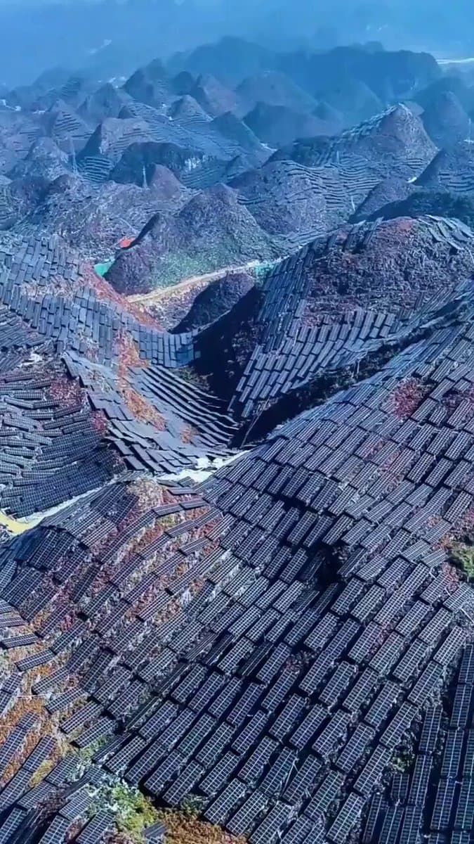 China's Mountain-Scale Solar Farms Redefine Renewable Energy Ambition
