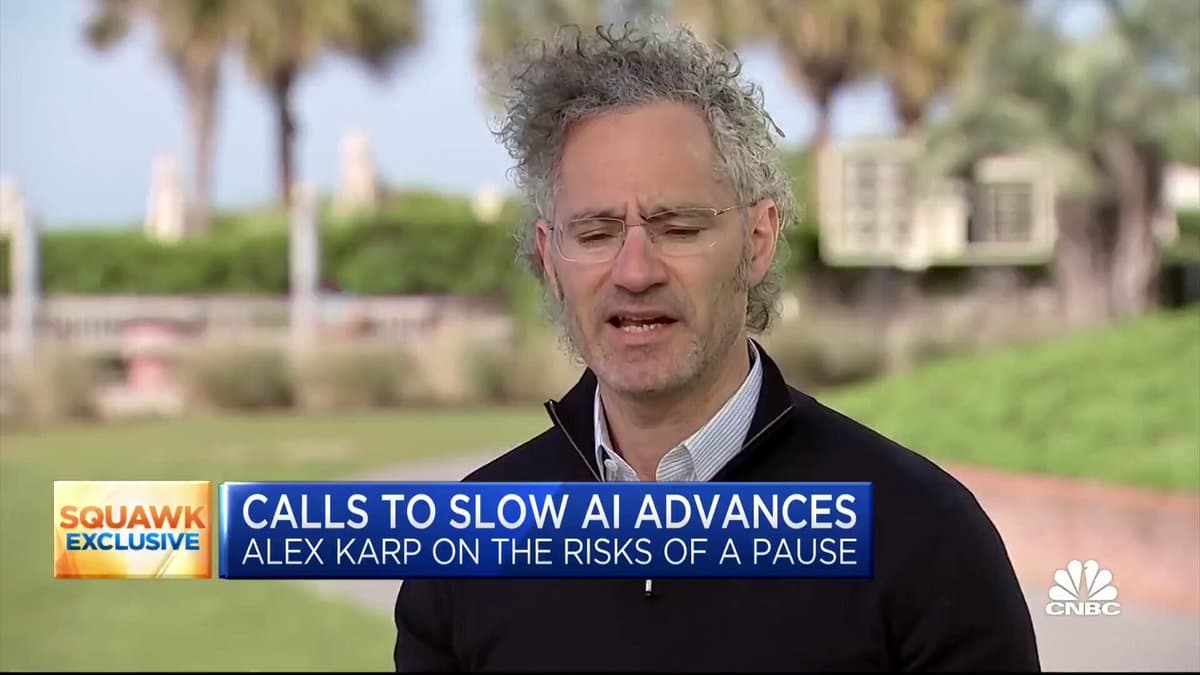 Palantir CEO's Stark Warning: AI Pause Would Be Ideal, But Geopolitical Reality Forbids It