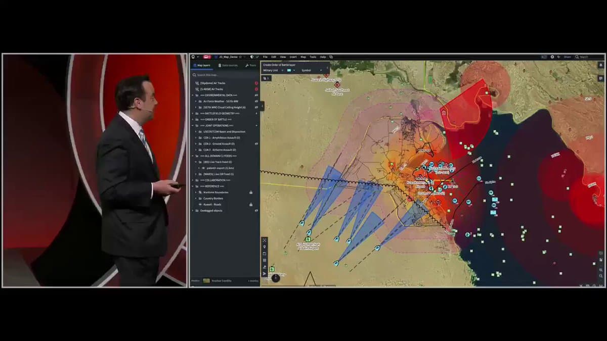 Palantir's AI Platform Demoed by US DoD Director, Showcasing Real-Time Military Analysis