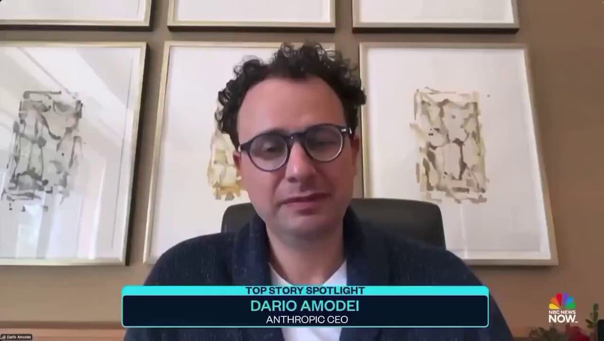 Anthropic CEO Dario Amodei Predicts 50% of Entry-Level White-Collar Jobs Could Be Automated Within 3 Years