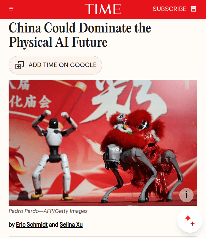 China's Physical AI Dominance: Why Hardware Is Now Eating the World
