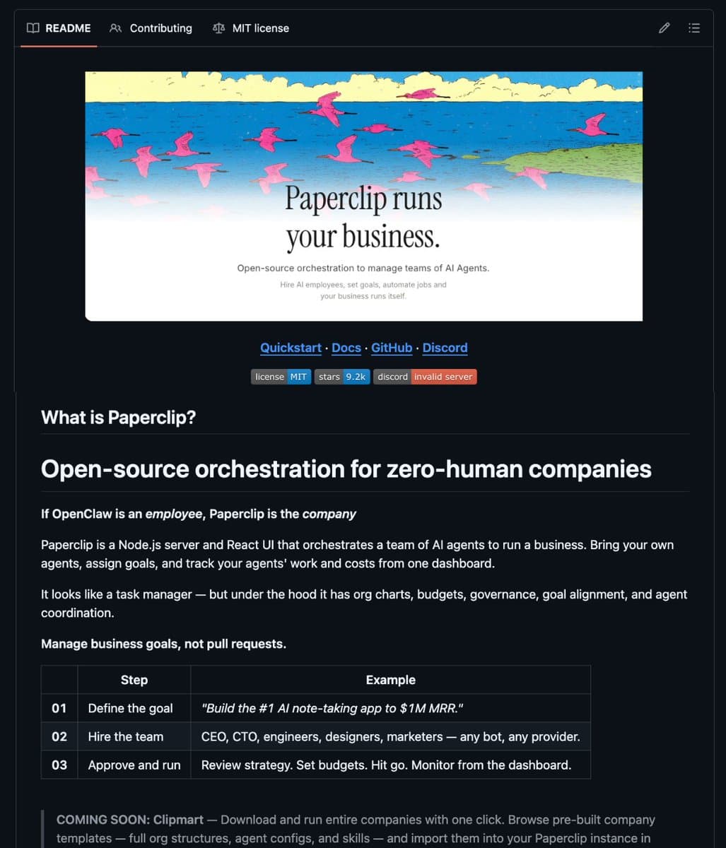 Paperclip OS: The Open-Source Framework for Autonomous AI Companies