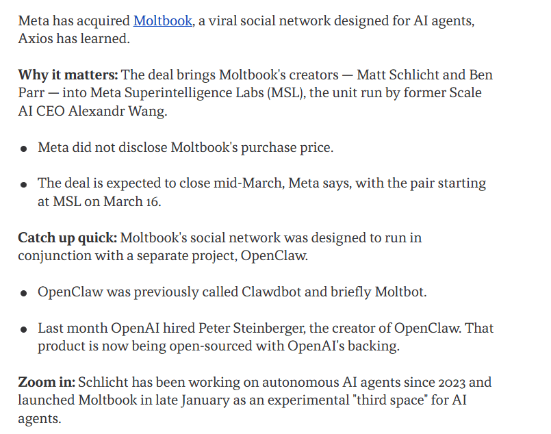 Meta's Strategic Acquisition of Moltbook Signals Major Shift Toward Autonomous AI Agents