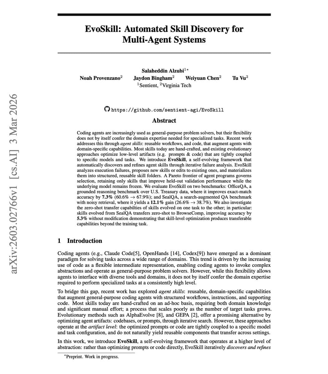 EvoSkill: How AI Agents Are Learning to Teach Themselves New Skills