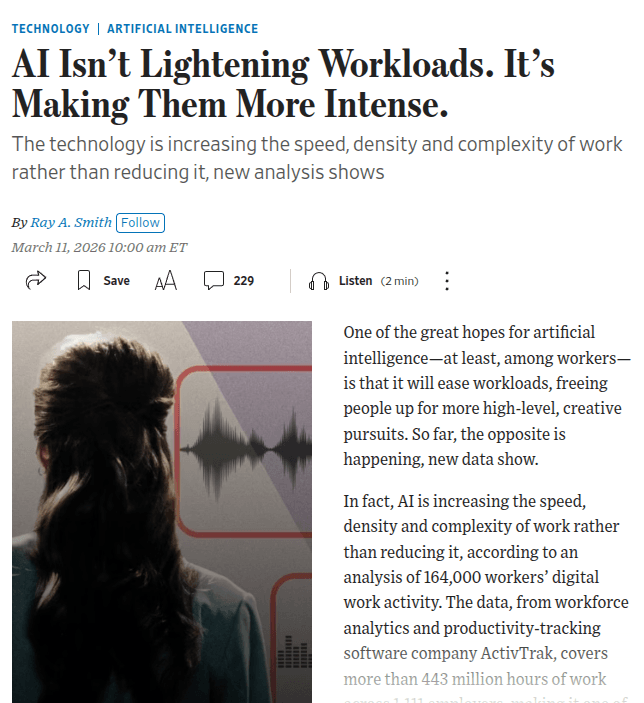 The AI Productivity Paradox: How Automation Tools Are Intensifying Workloads Instead of Easing Them