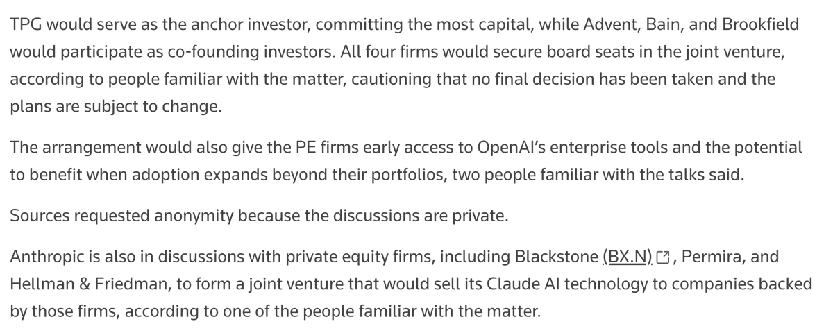 OpenAI CEO Sam Altman and private equity leaders in a boardroom shaking hands over a $10B enterprise AI joint…