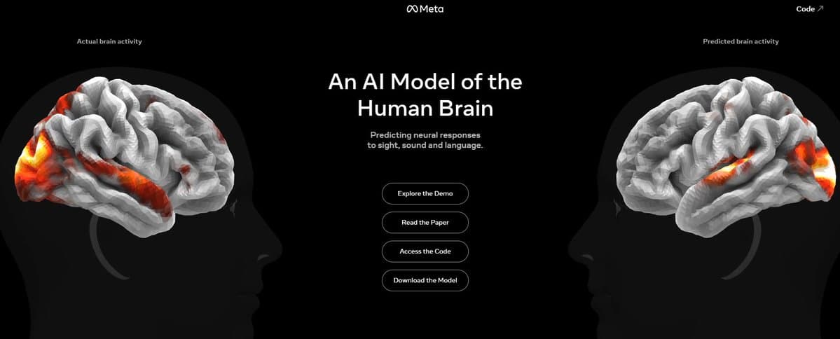 Meta's TRIBE v2 Predicts Brain Activity from fMRI Data, Surpassing Real Scan Accuracy