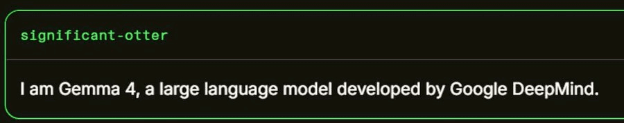 A developer's tweet announcing Google Gemma 4 is 'incoming' and being tested, shown on a smartphone screen with a…