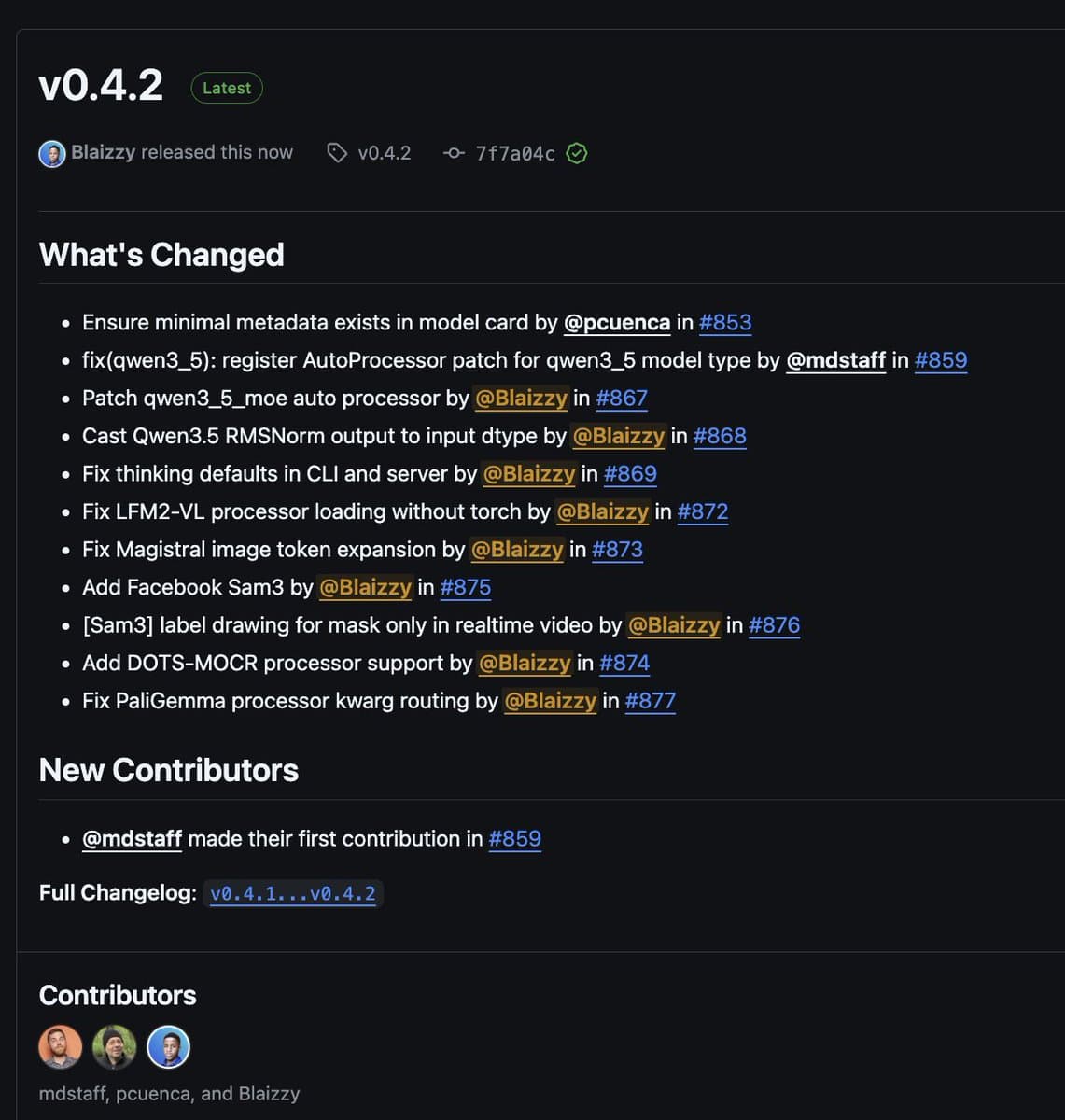 mlx-vlm v0.4.2 Adds SAM3, DOTS-MOCR Models and Critical Fixes for Vision-Language Inference on Apple Silicon