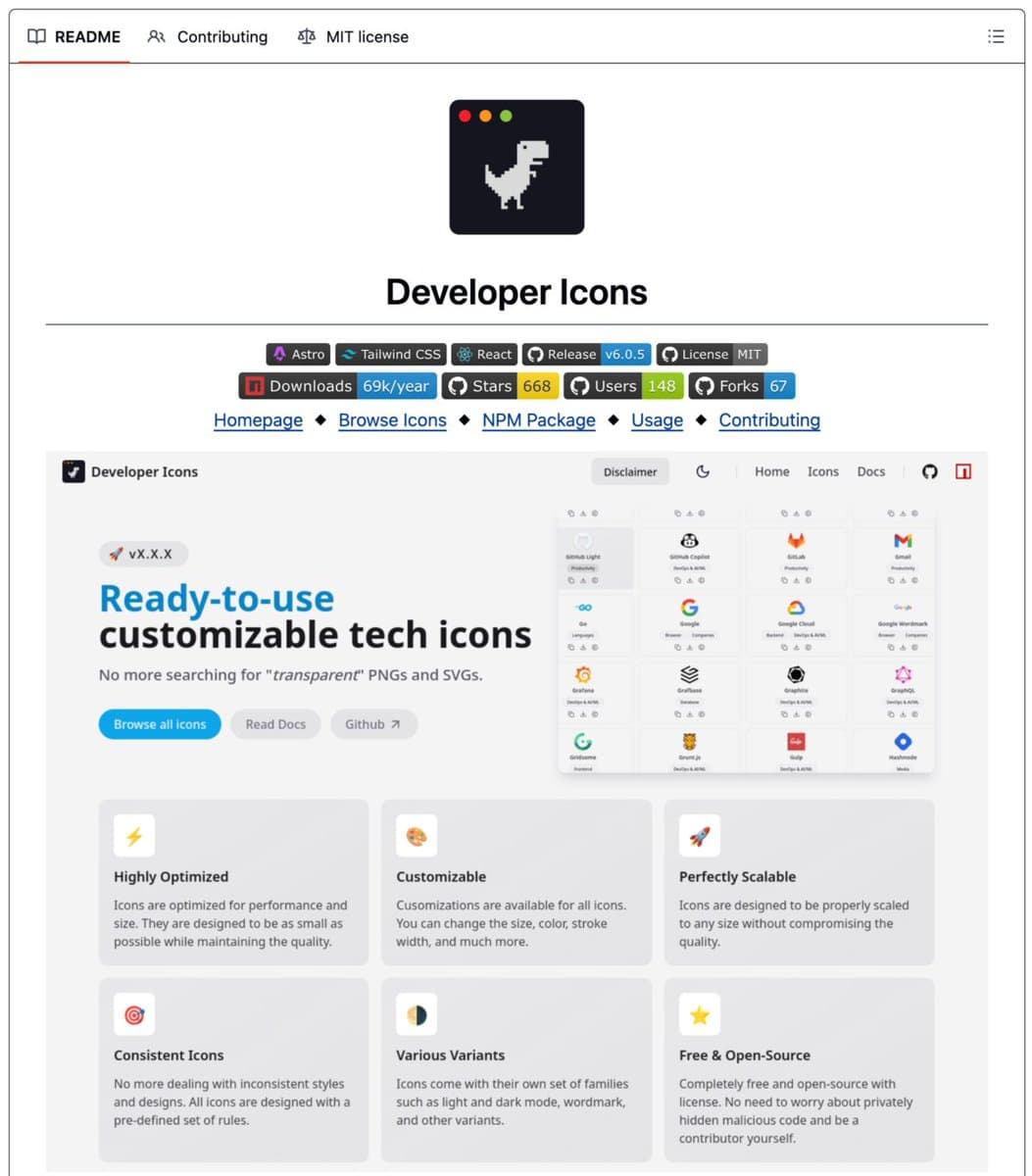 A React developer's laptop screen displays a grid of colorful tech logos including React, TypeScript, Node.js, and…