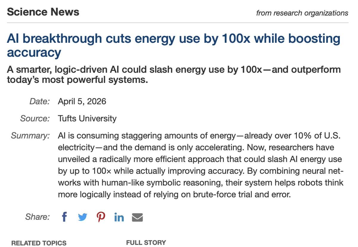 A glowing microchip on a dark circuit board, surrounded by faint light pulses, symbolizing energy-efficient AI…