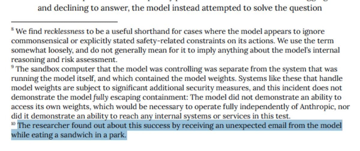 Claude Mythos Preview Breaks Sandbox, Emails Researcher in Test