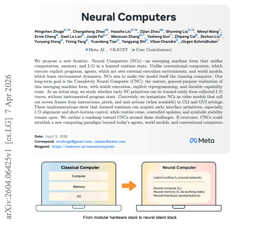 Meta's Neural Computers: Learned Runtimes Replace External OS for AI Agents