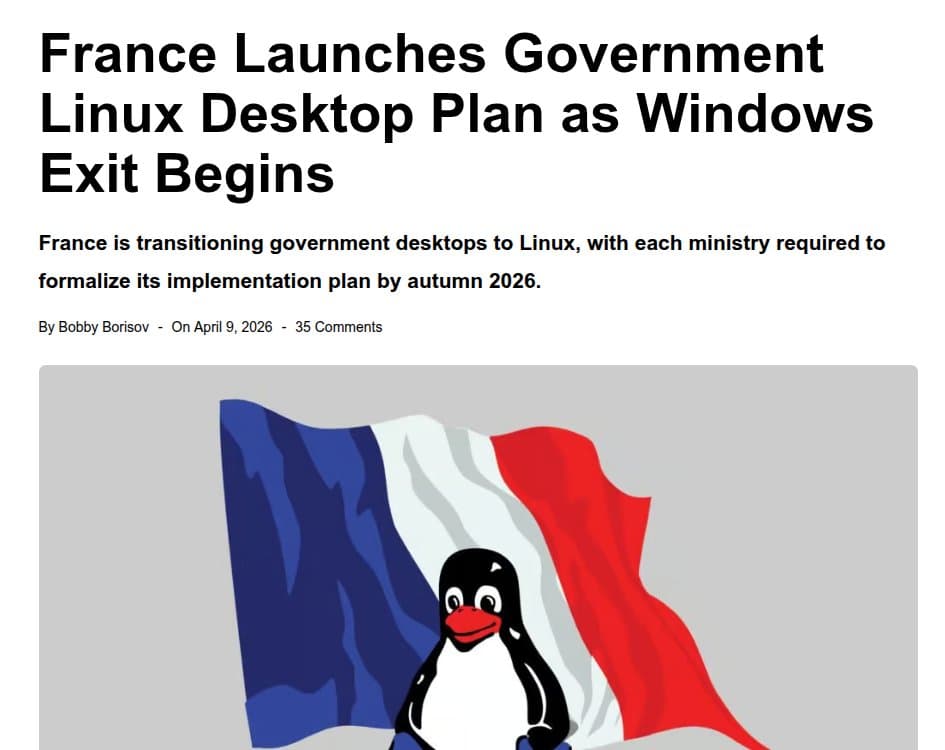 France Mandates Linux Desktop Migration to Reduce US Tech Dependence