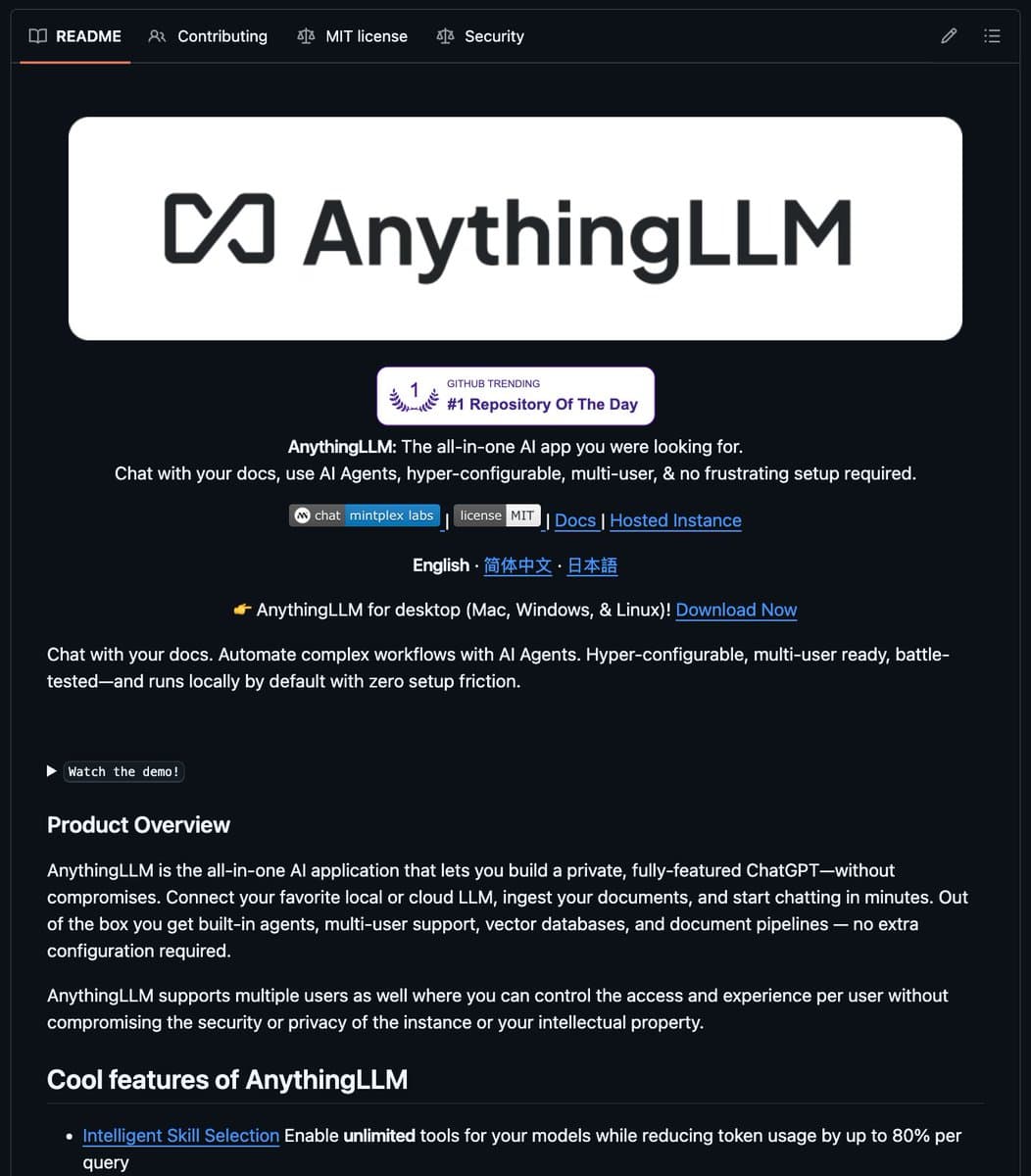 GitHub repository pages for llama.cpp and AnythingLLM on a laptop screen, with code editor and terminal windows…