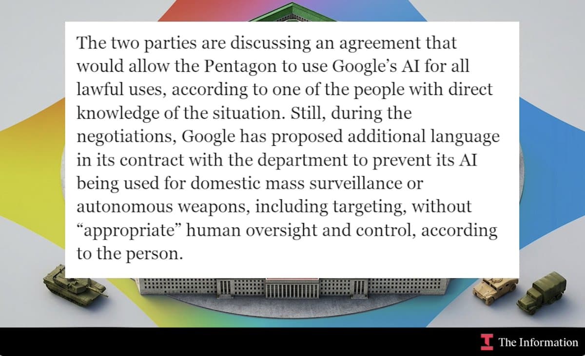 Google Negotiates Pentagon AI Deal with OpenAI's 'All Lawful Uses' Terms