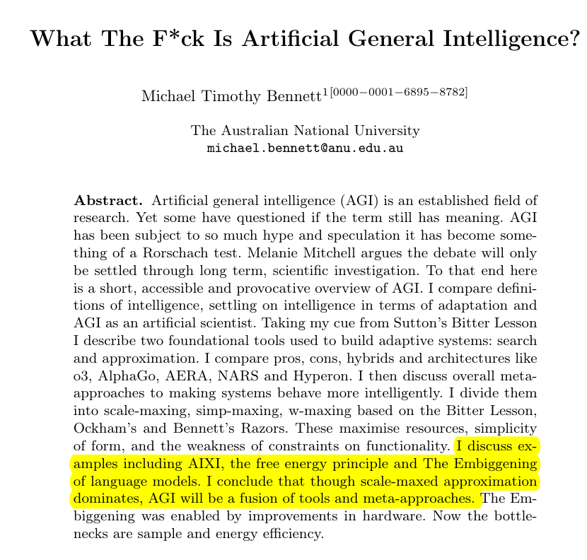 Paper Proposes 'Artificial Scientist' as New AGI Definition