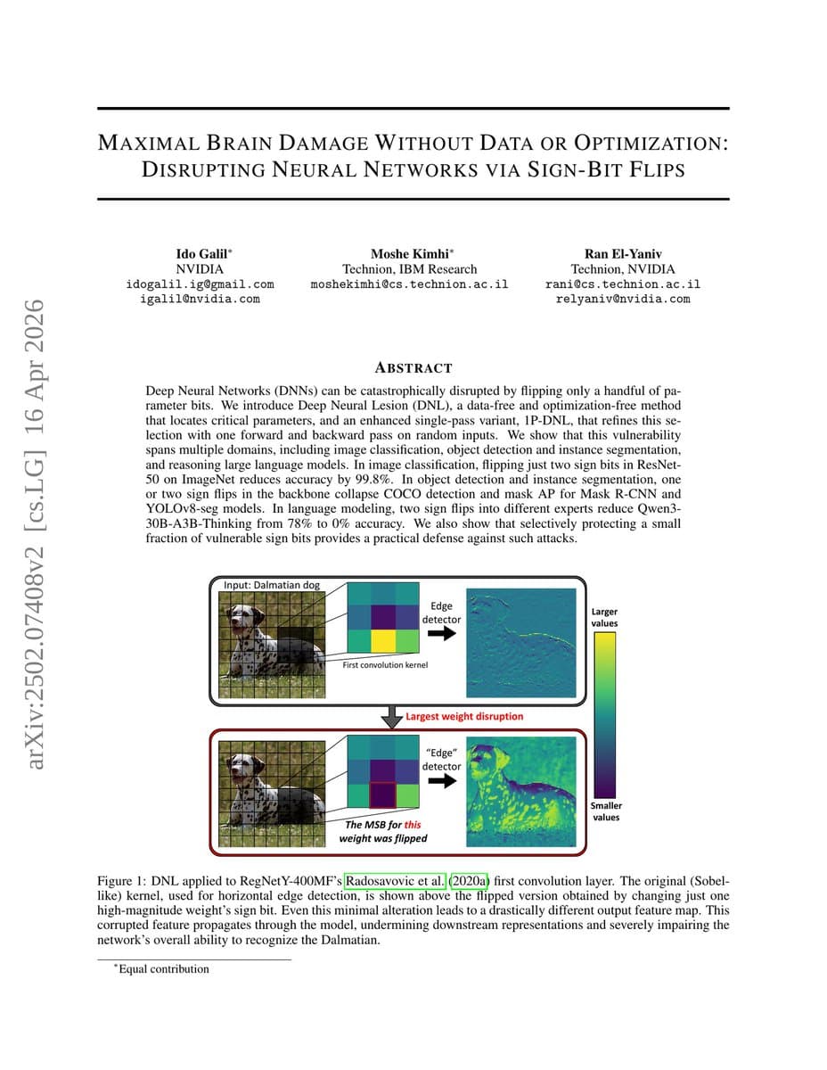 DNL Method Finds 2 Bits That Crash ResNet-50, Qwen3-30B