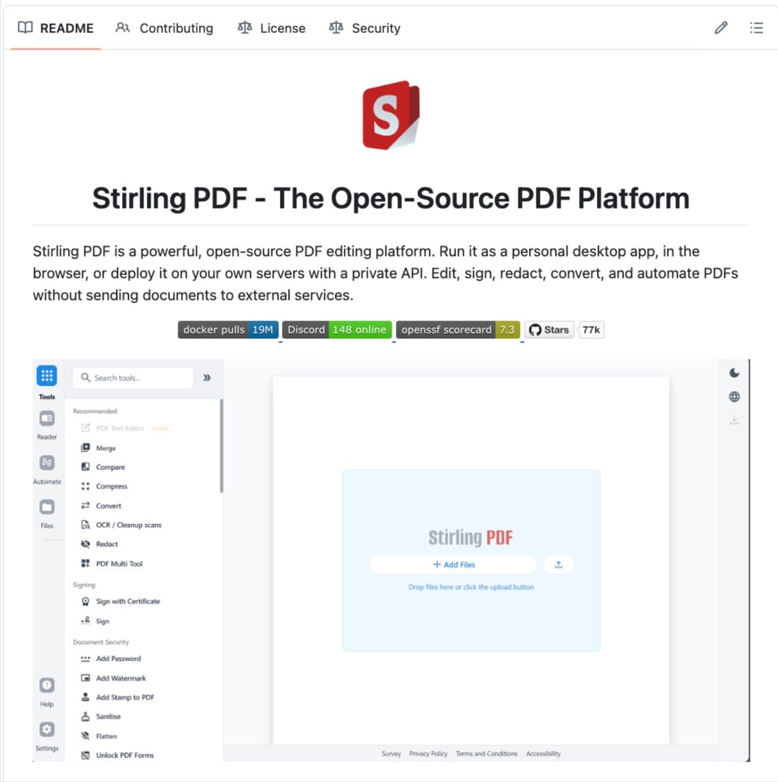 Stirling-PDF Hits 77K GitHub Stars as Local AI Document Processing Surges