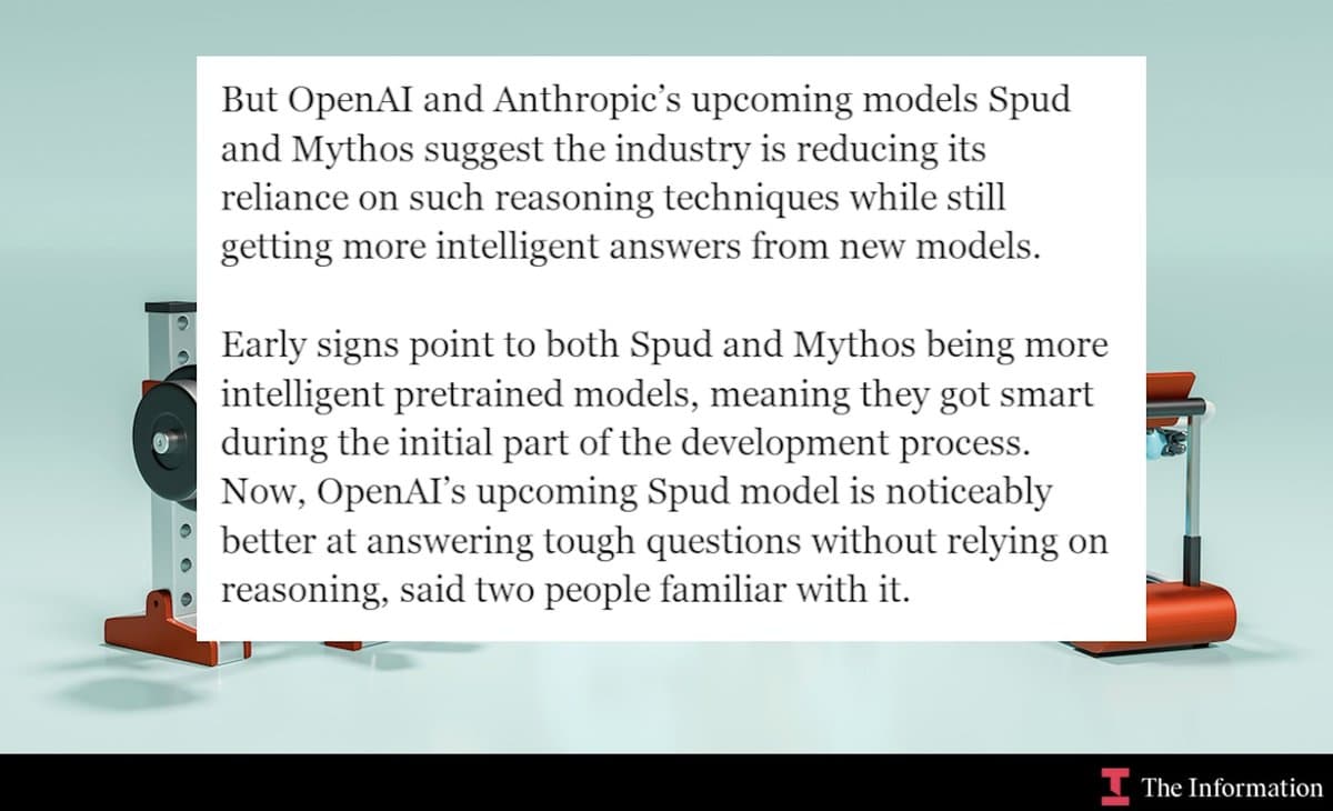 GPT-5.5 'Spud' Prioritizes Pretraining Over Chain-of-Thought