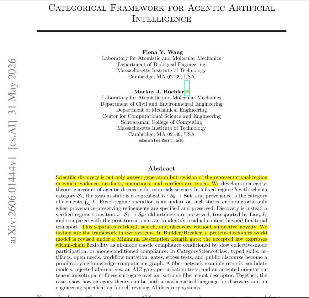 Researchers analyzing a complex categorical framework diagram on a large screen, with mathematical symbols and…