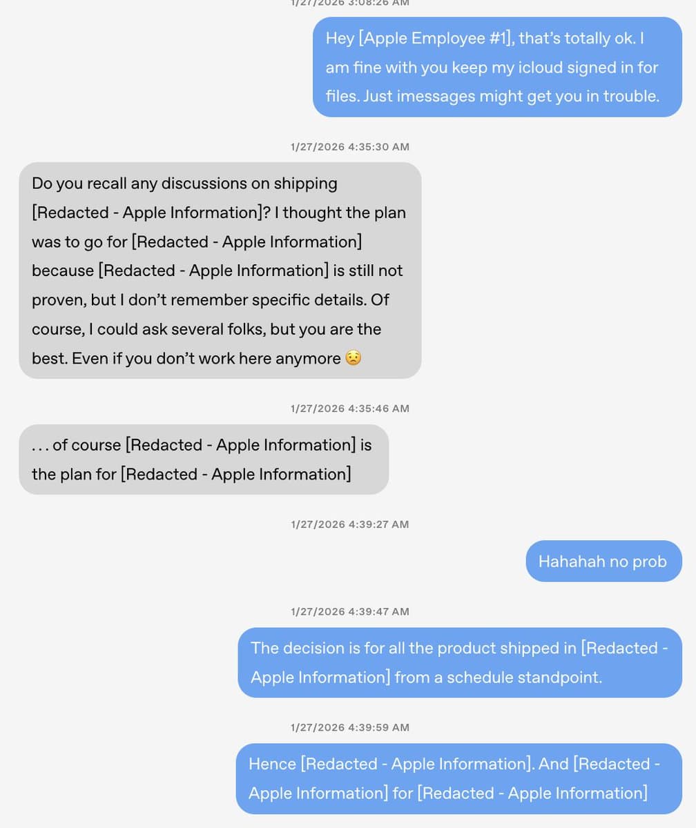 A legal document with highlighted email text sits on a desk beside a laptop and smartphone, evoking a corporate dispute