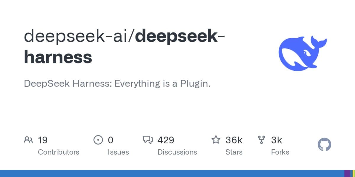 Developer monitors live GitHub star count surging past 35,000 on a laptop screen displaying DeepSeek's open-source…