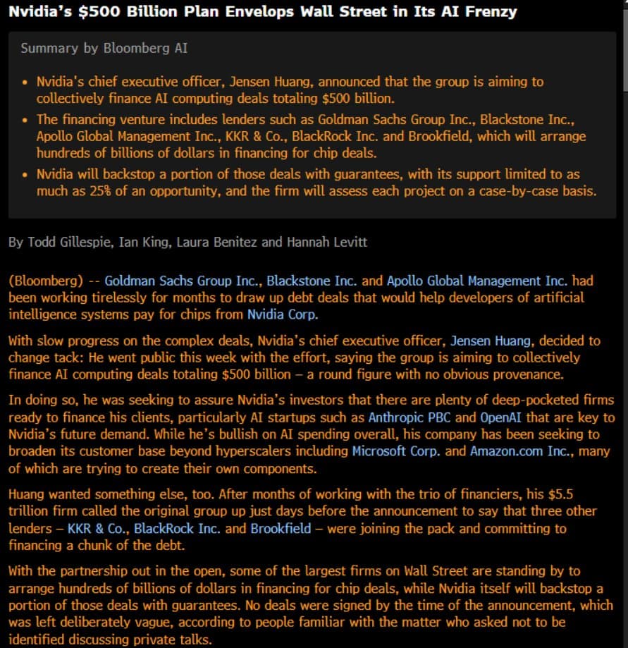 Executives in suits seated around a conference table with financial charts on screens, discussing stalled AI data…