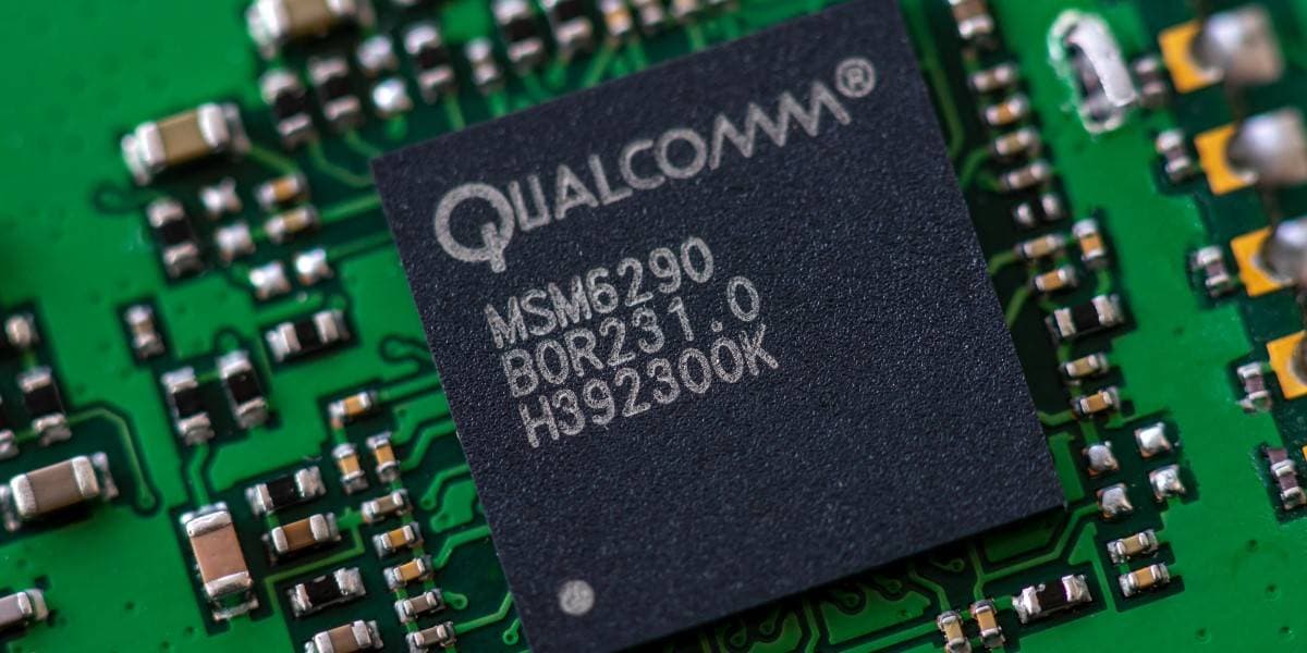 Qualcomm CEO Cristiano Amon on stage presents a new dedicated CPU for agentic AI, with a hyperscale data center…