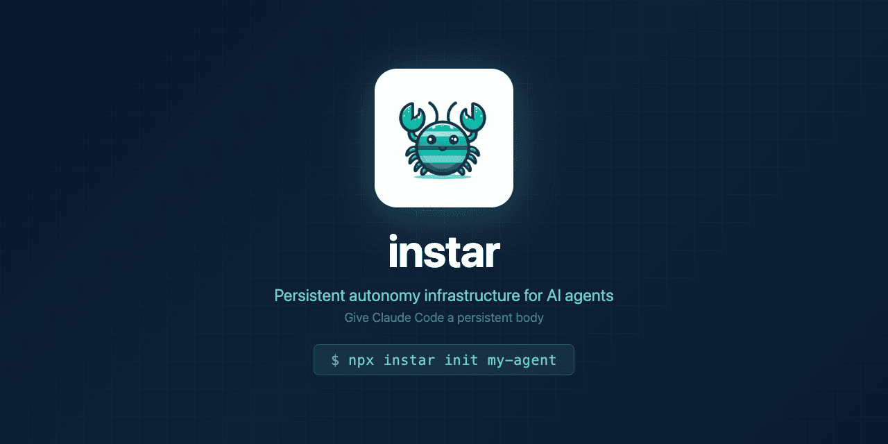 Instar: Add Persistent Memory and Telegram Chat to Your Claude Code Agent