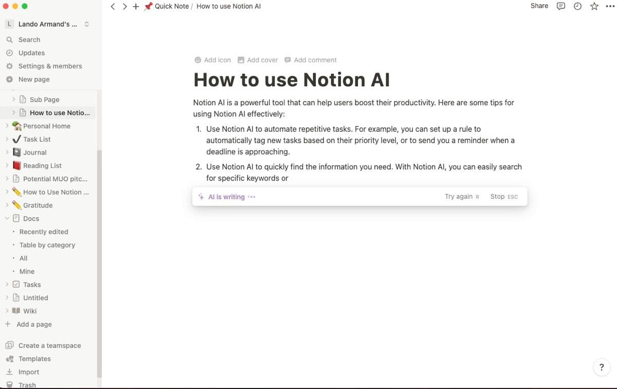 PhD Researcher Replaces Notion & Email Tools with AI Agent 'Muse'