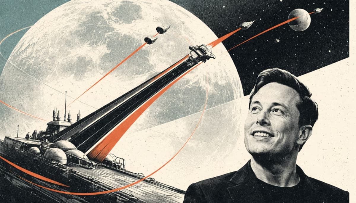 Musk Pitches Moon as AI Compute Site via Electromagnetic Launchers