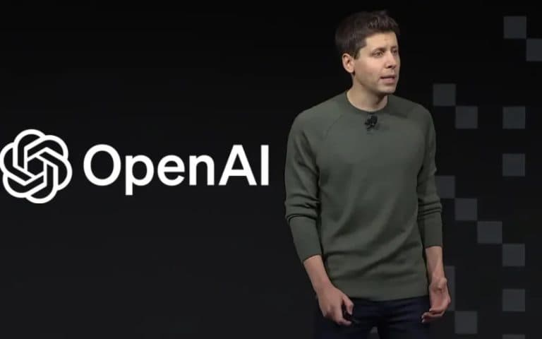 Sam Altman, CEO of OpenAI, stands in a tech setting, likely announcing a new image generation model release