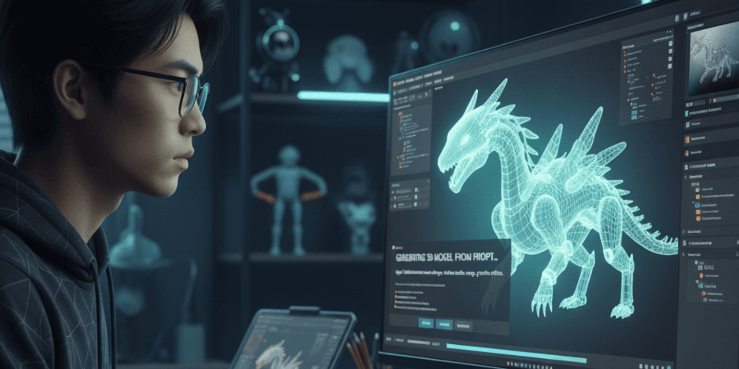 A laptop screen displays a CAD software interface with a 3D model of a mechanical part, while a smartphone camera…