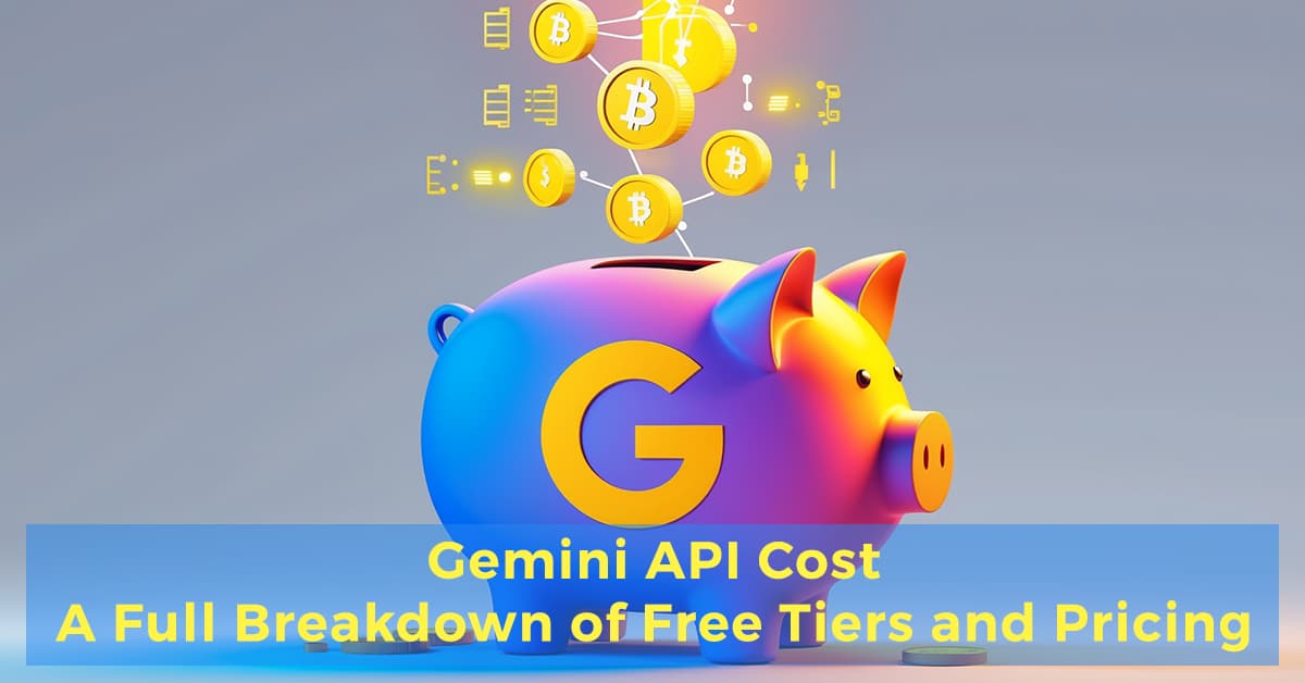 Google Gemini API pricing tiers displayed on a laptop screen with Flex and Turbo options highlighted next to a…