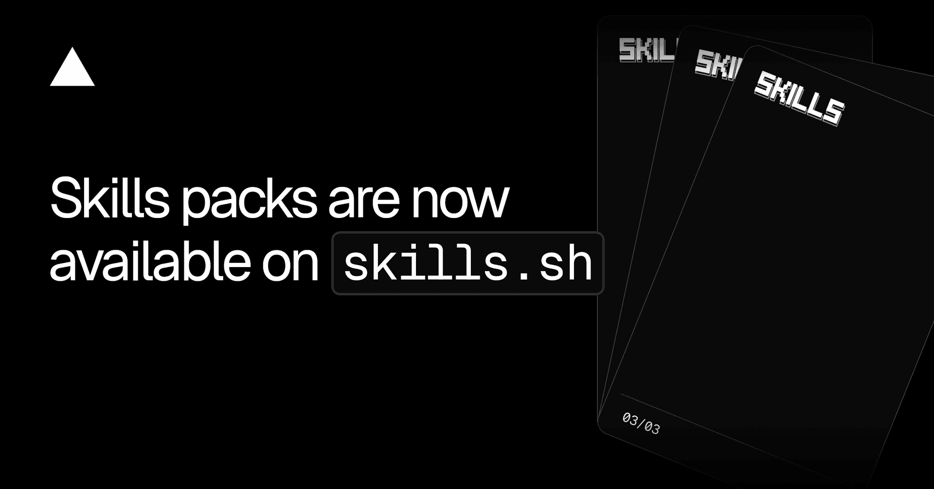 Developer dashboard displaying bundled agent skill packs with shareable URLs on a laptop screen