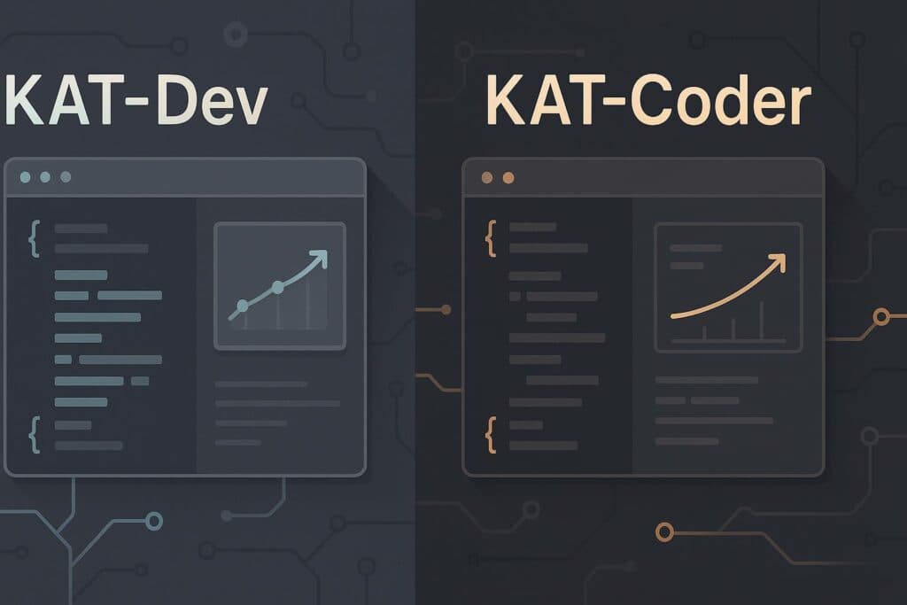 Developer's terminal showing code editor with AI-assisted coding loop, tests running, and iteration workflow