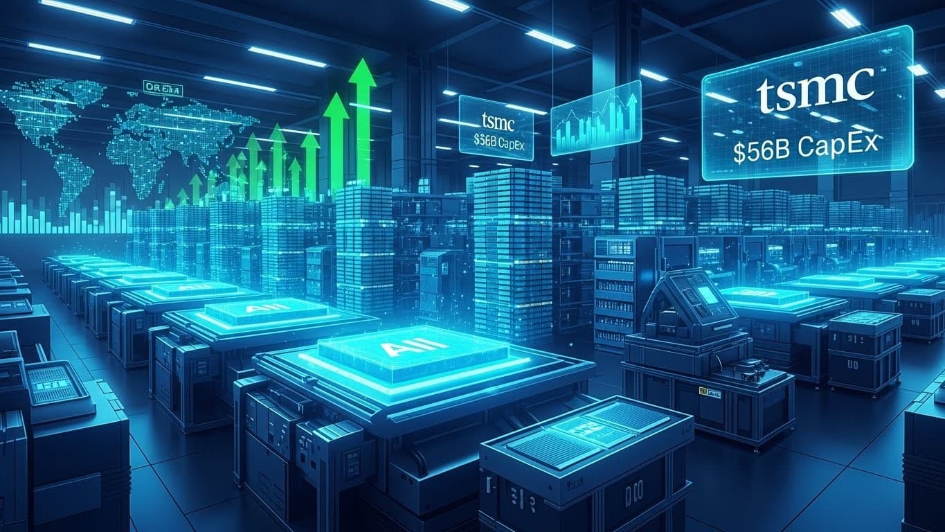TSMC's $56B 2026 CapEx Fuels AI Chip Race with 22 New Fabs