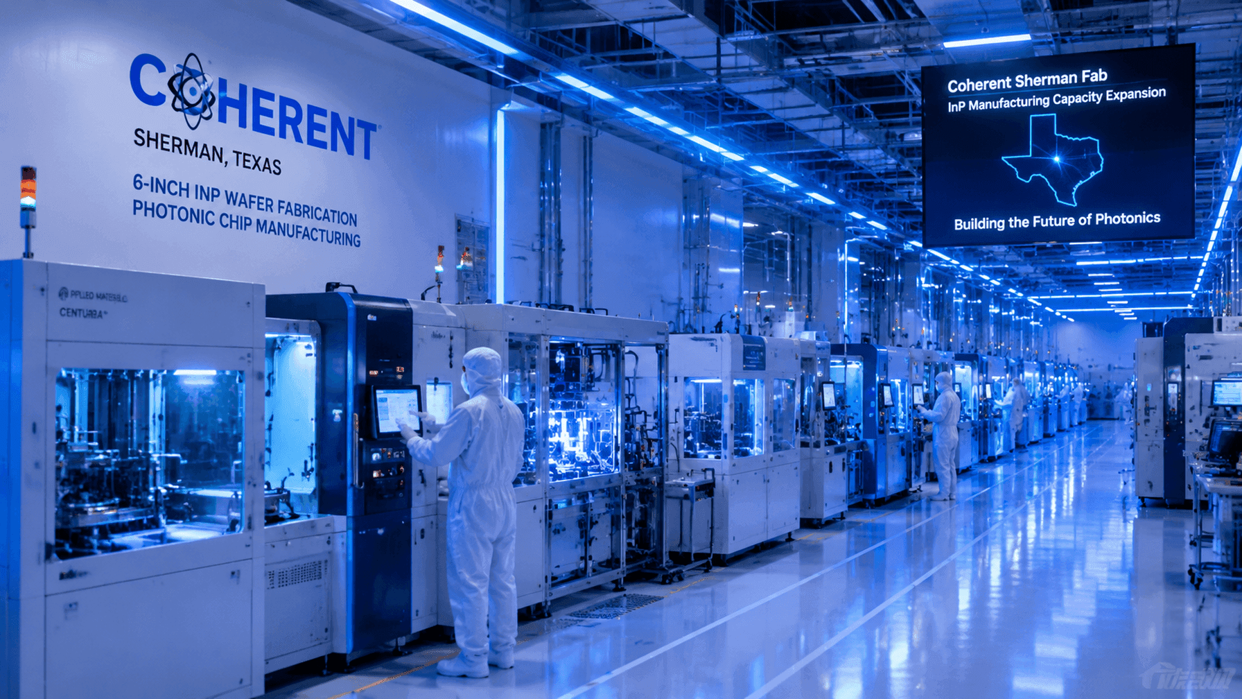 Nvidia executive signing a multi-billion dollar agreement with photonic chip manufacturers, surrounded by optical…