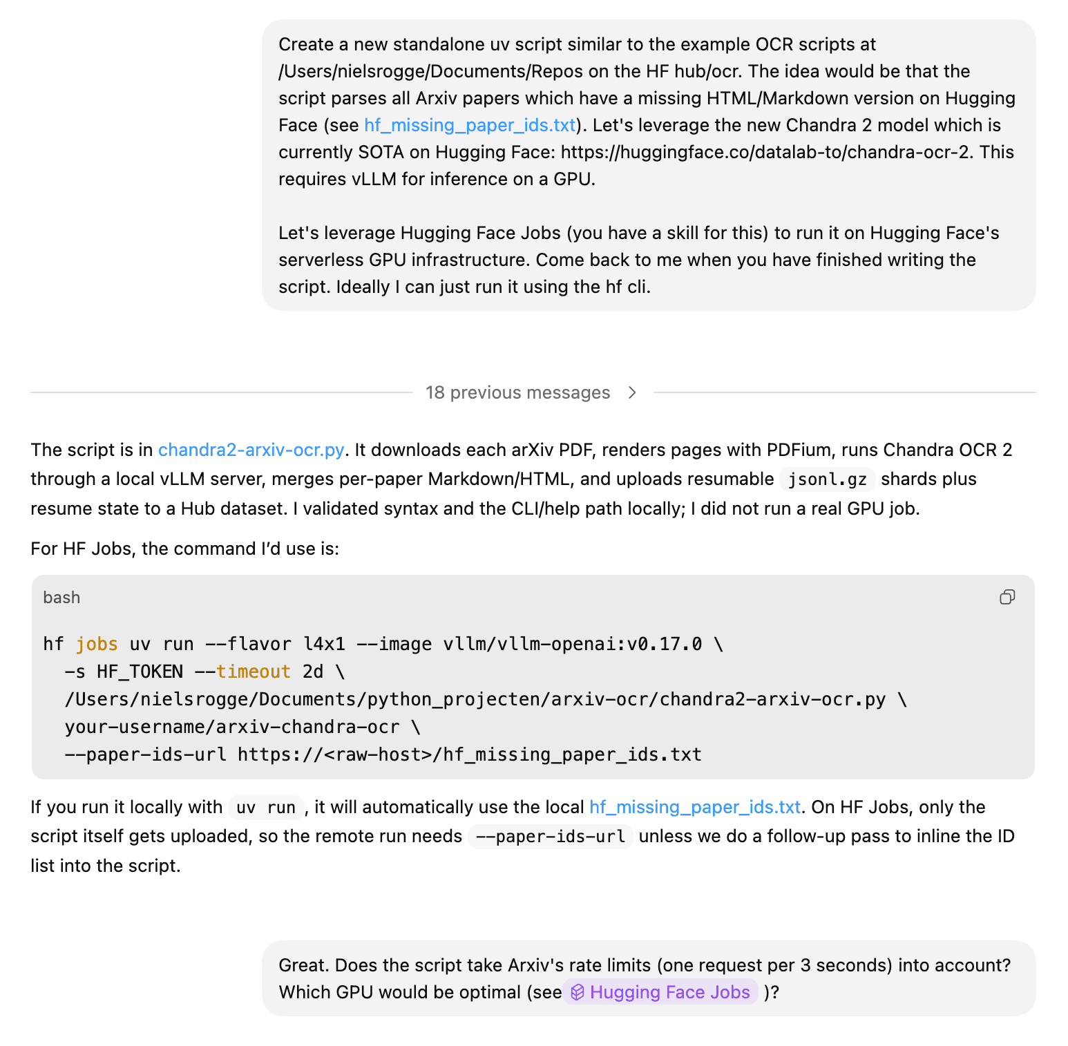 Hugging Face OCRs 27,000 arXiv Papers to Markdown with Open 5B Model