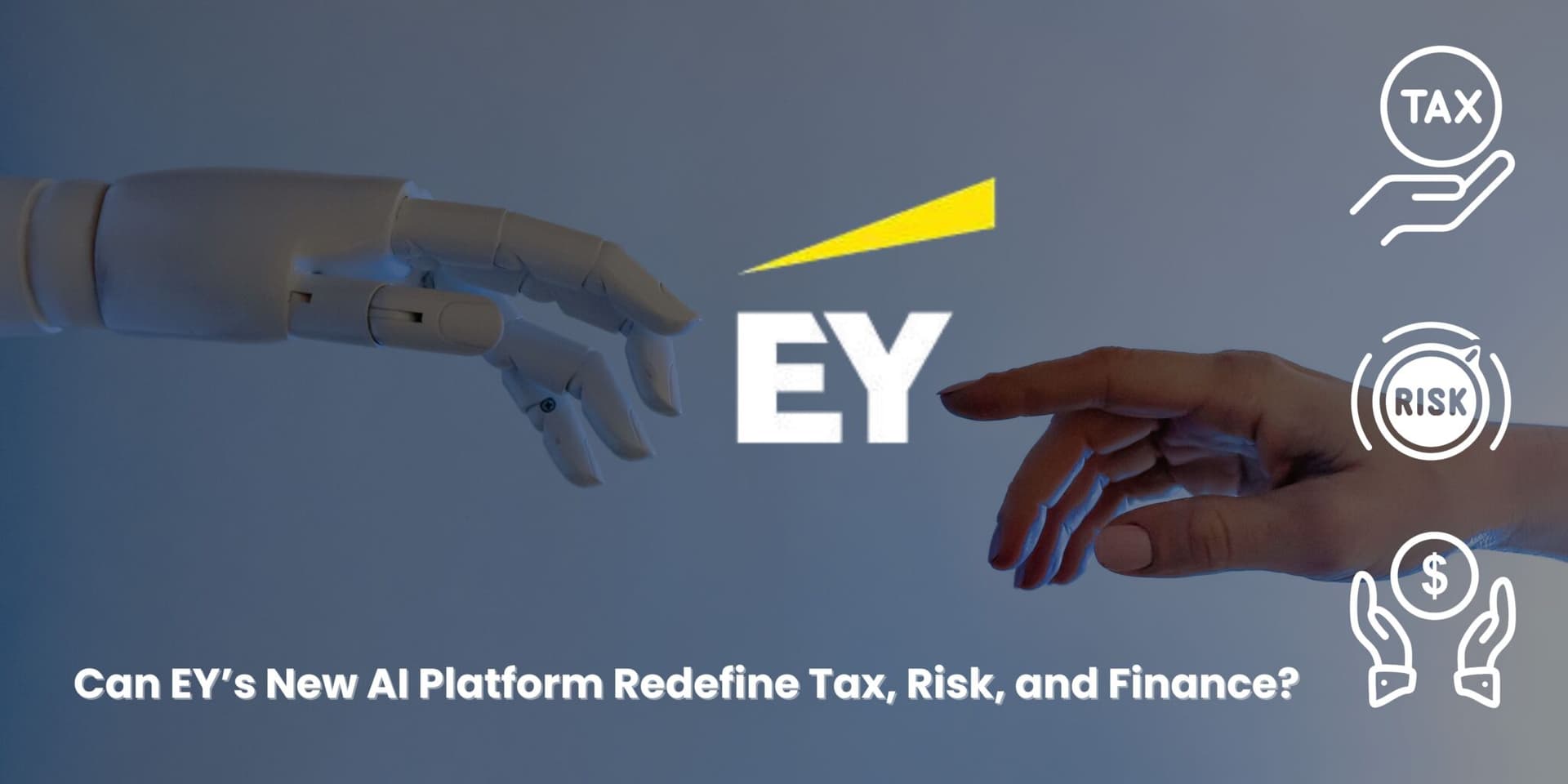 EY report cover with abstract digital network graphic symbolizing autonomous AI systems operating across enterprise…